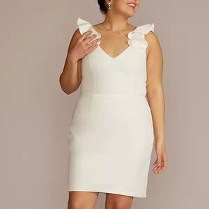 Ivory Ruffle Mini Dress